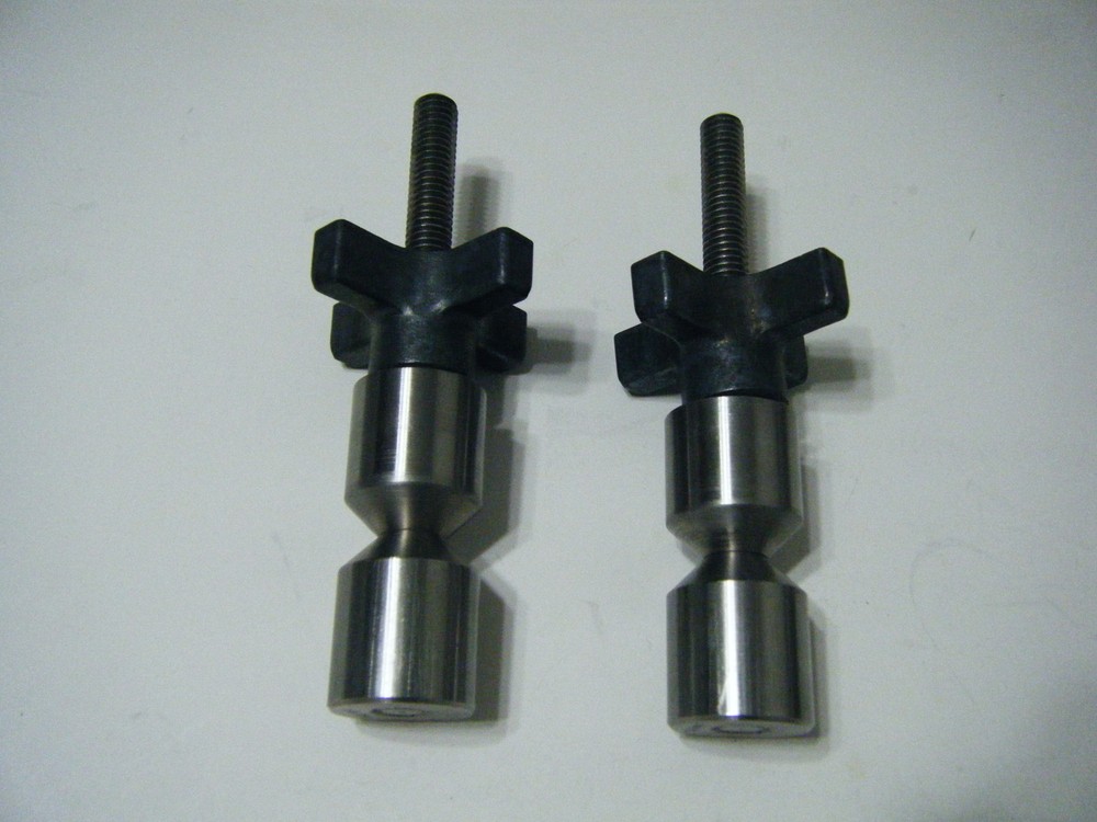 DAVIS  1"-Two hole pin-Stainless- 3/8-16 Quick knobs (READ DESCRIPTION)