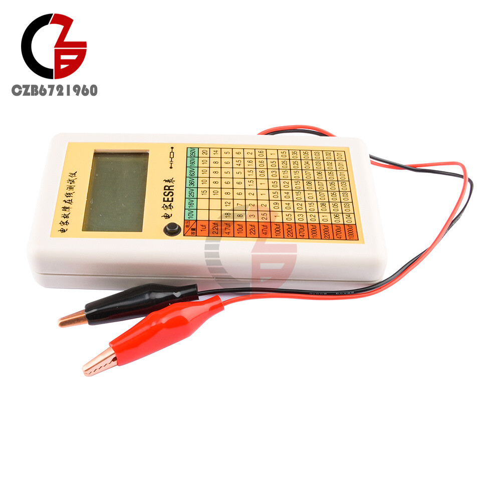 Ohm LCD Digital ESR Capacitance Meter In Circuit Tester MSP430F413 Chip Control