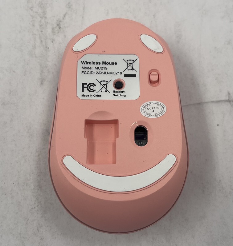 KL2 BACKLIT KB319 PINK WIRELESS KEYBOARD AND MOUSE COMBO