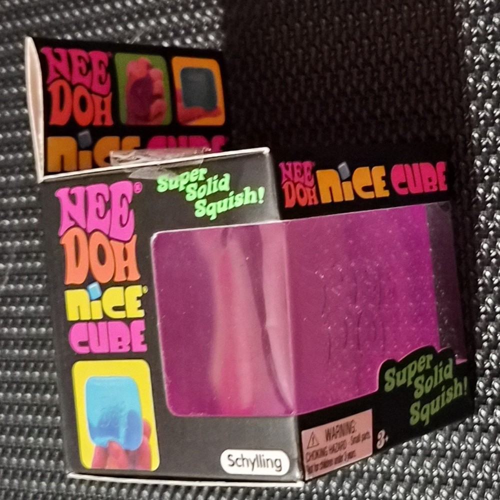 SCHYLLING NEEDOH NICE CUBE PURPLE 2.5 INCH SUPER SOLID SQUISH NIB