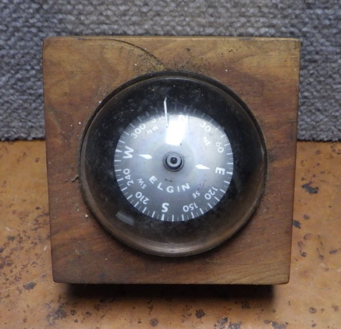 Vintage Elgin Nautical Maritime Compass C2