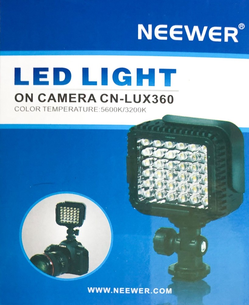 Neewer 3-Way 36 LED Light Panel USB-powered Dimmable On-camera Light