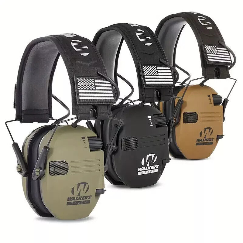 Walkers Razor Electronic Shooting Ear Muff Slim Shooting Anti-noise Earphone US