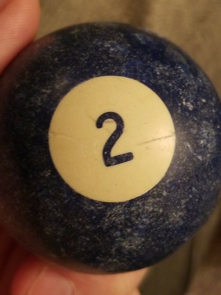 Vintage Bakelite Solid 2 Ball Billiard Pool Replacement 2 1/4" Standard Size