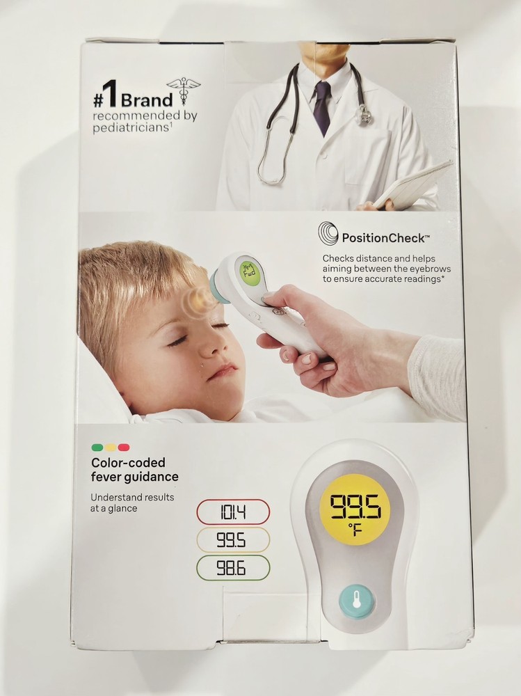 Braun NTF3000US No Touch Plus Forehead Digital Thermometer, NEW