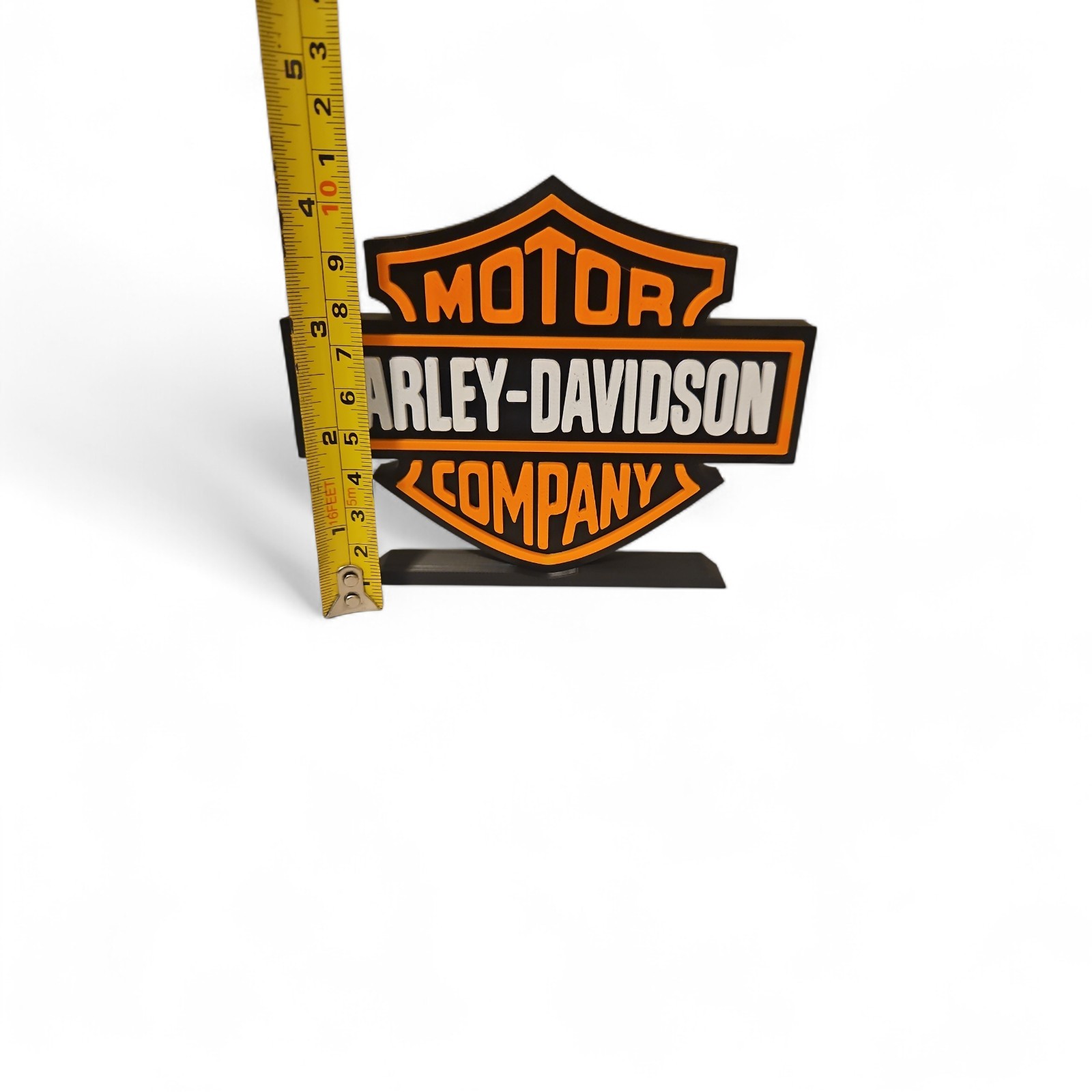 Harley-Davidson Motor Company 3D Logo Display. Freestanding Tabletop Sign.