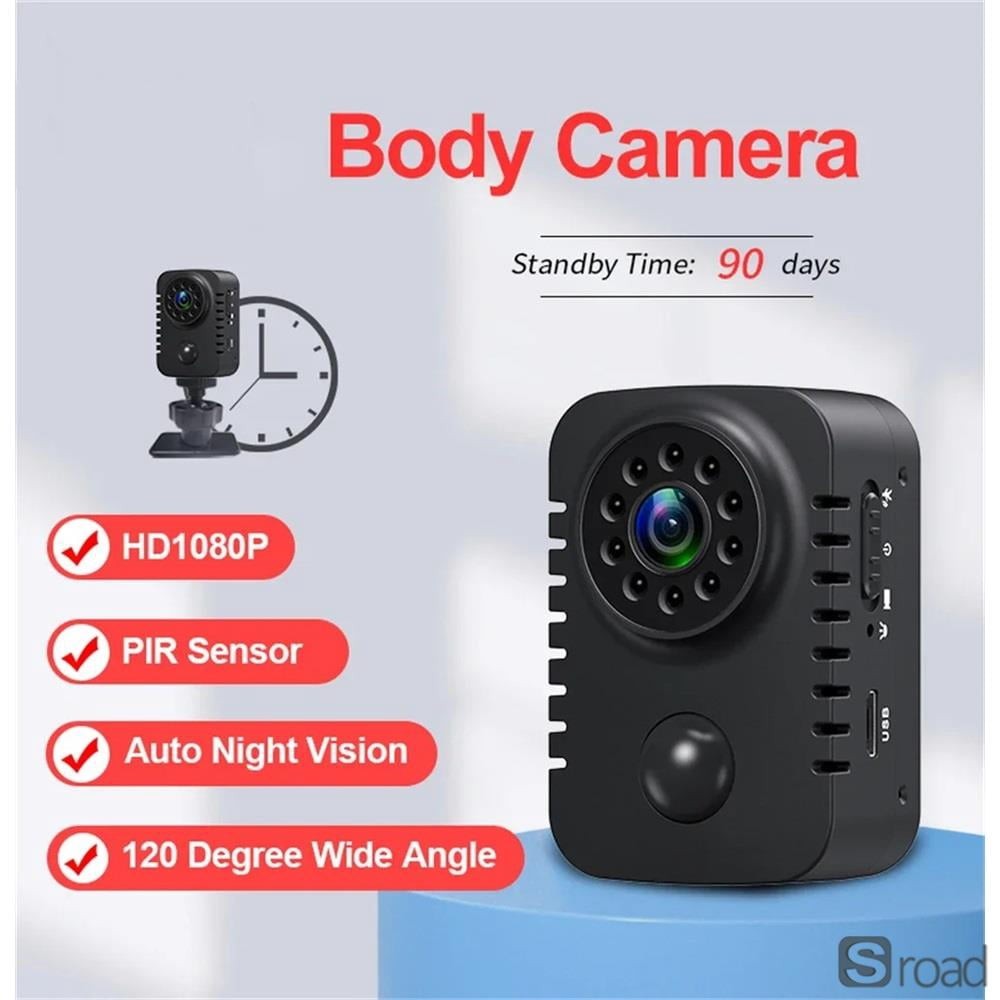 1080P Portable Mini Camera With Night Vision & Motion Detection For Security