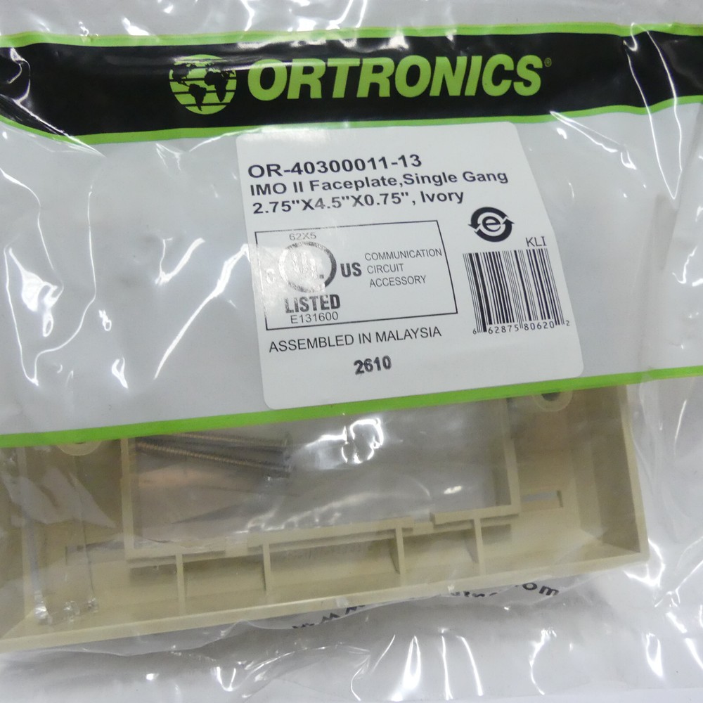 Qty 20: Legrand Ortronics IMO Series II Module Wall Mount Faceplate - 3 Modules