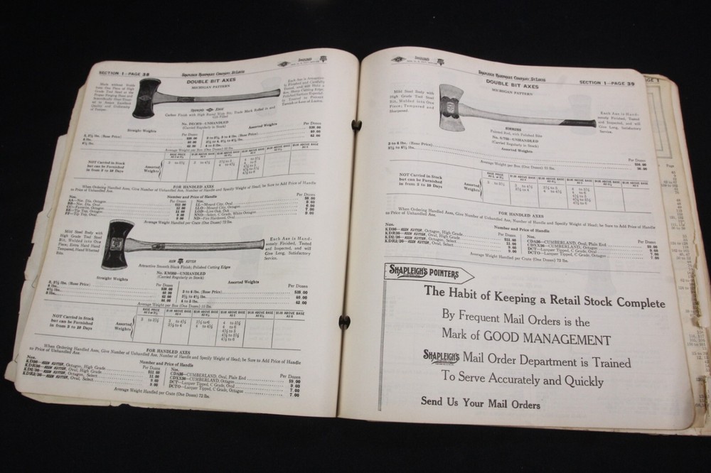 VTG Shapleigh's Tool Division Partial Catalog Rough Reference Keen Kutter DE