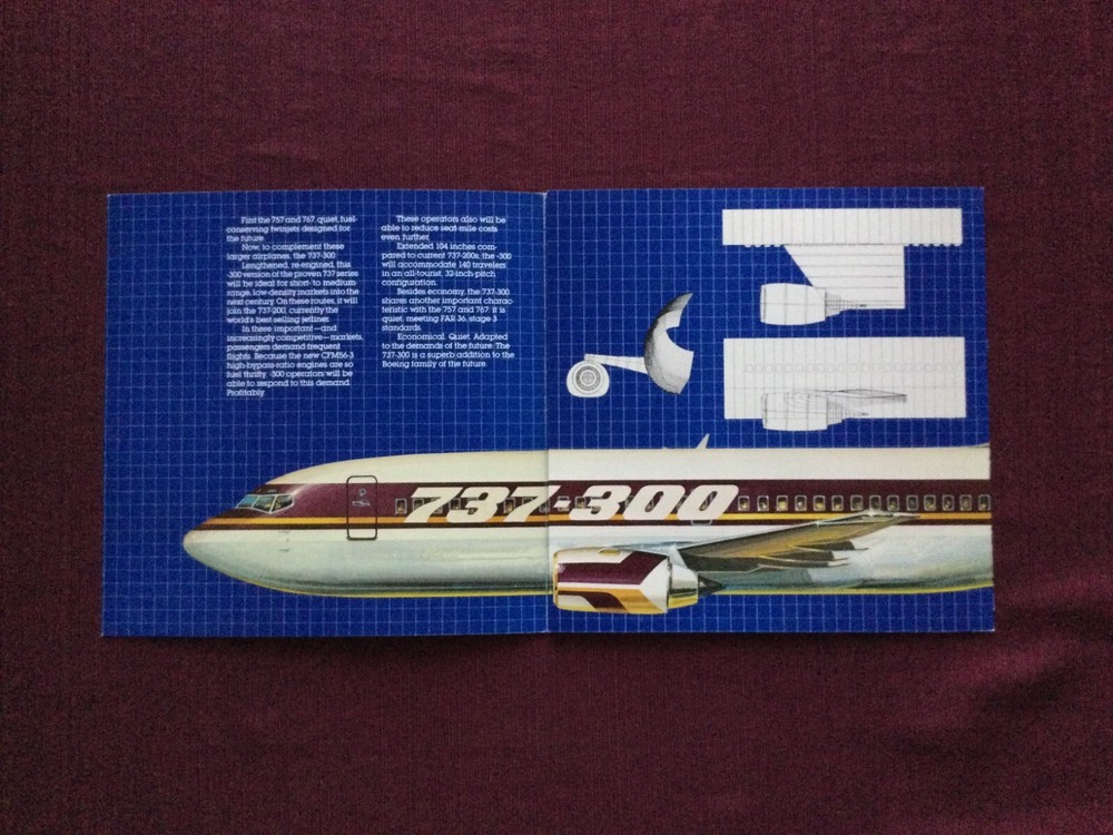 Boeing 737-300 Brochure 1979