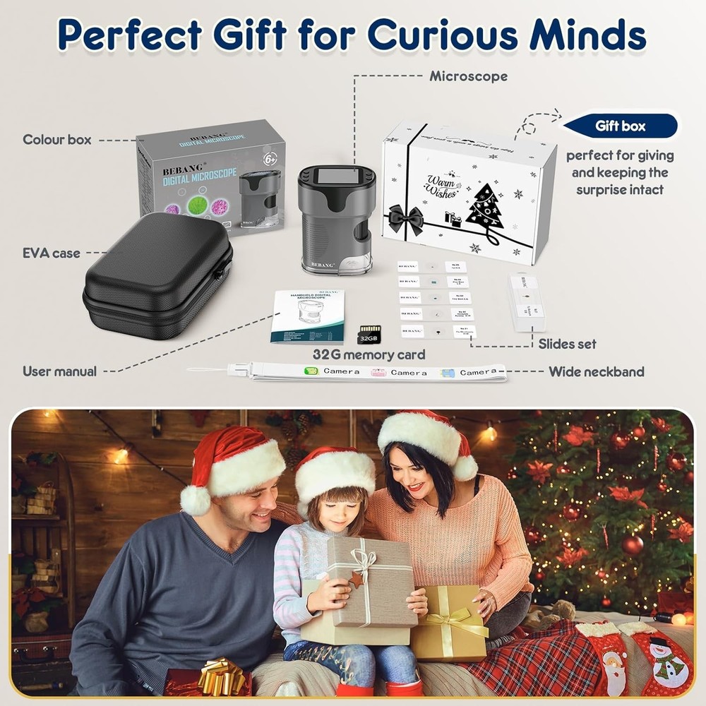 Educational Gift: Handheld Microscope 1000X Magnification