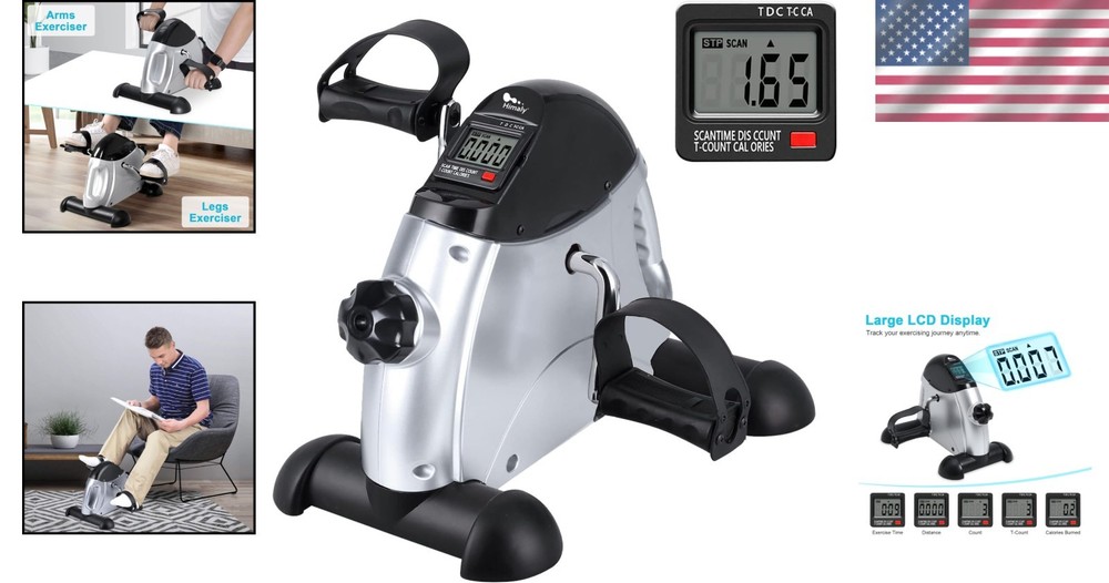 Adjustable Resistance Mini Pedal Exerciser for All Ages