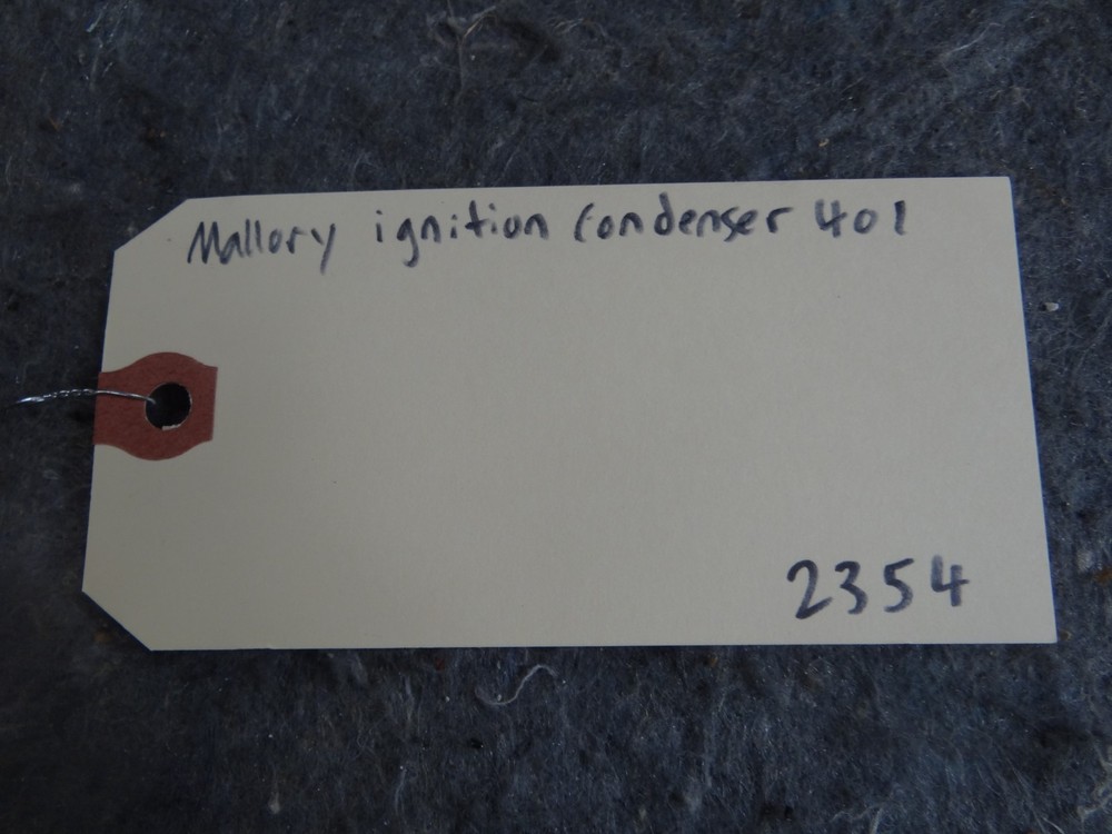 Mallory Ignition 401 Ignition Condenser