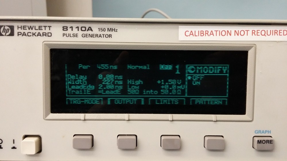 Hewlett Packard 8110A 150 MHz Pulse Generator
