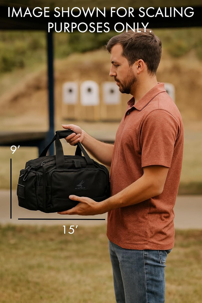 Exos Tactical Range Bag - Medium Size Range Bag for Shooting - Gun Case for Hand