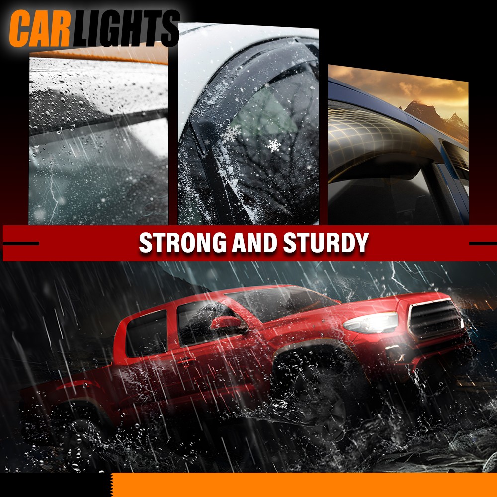 AVS Window Rain Guards Visors Shield Out-Channel Fit For 2020-2025 Ford Explorer