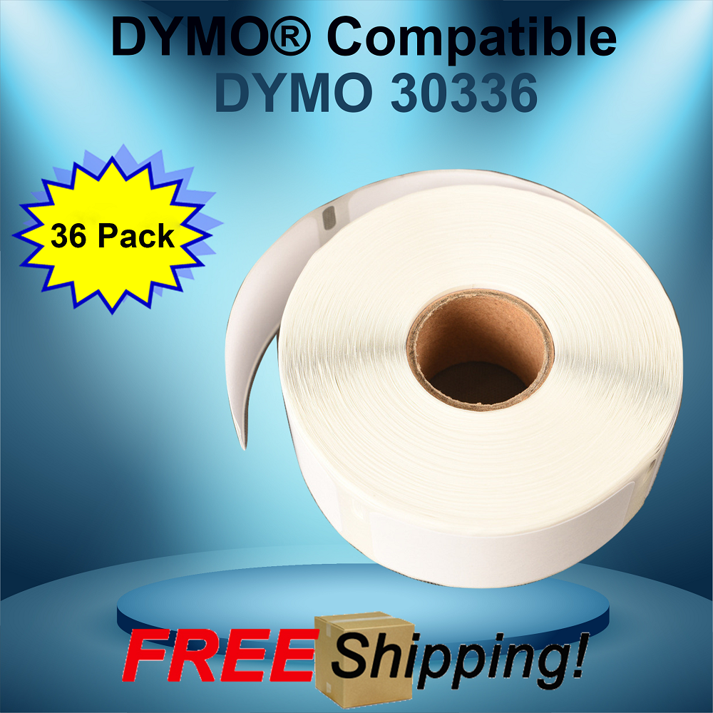 36 Rolls Dymo® Compatible 30336 White Rectangular Shaped Labels eBay®, PayPal®