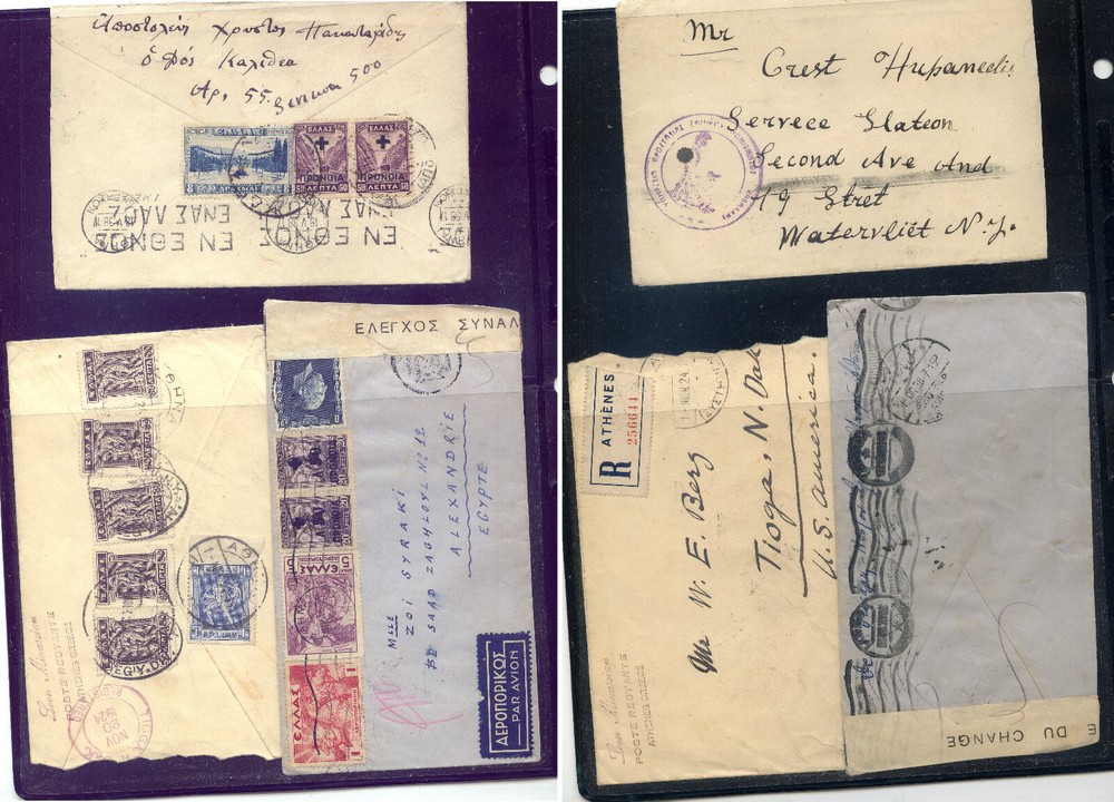 Greece   3  covers  , one  registered