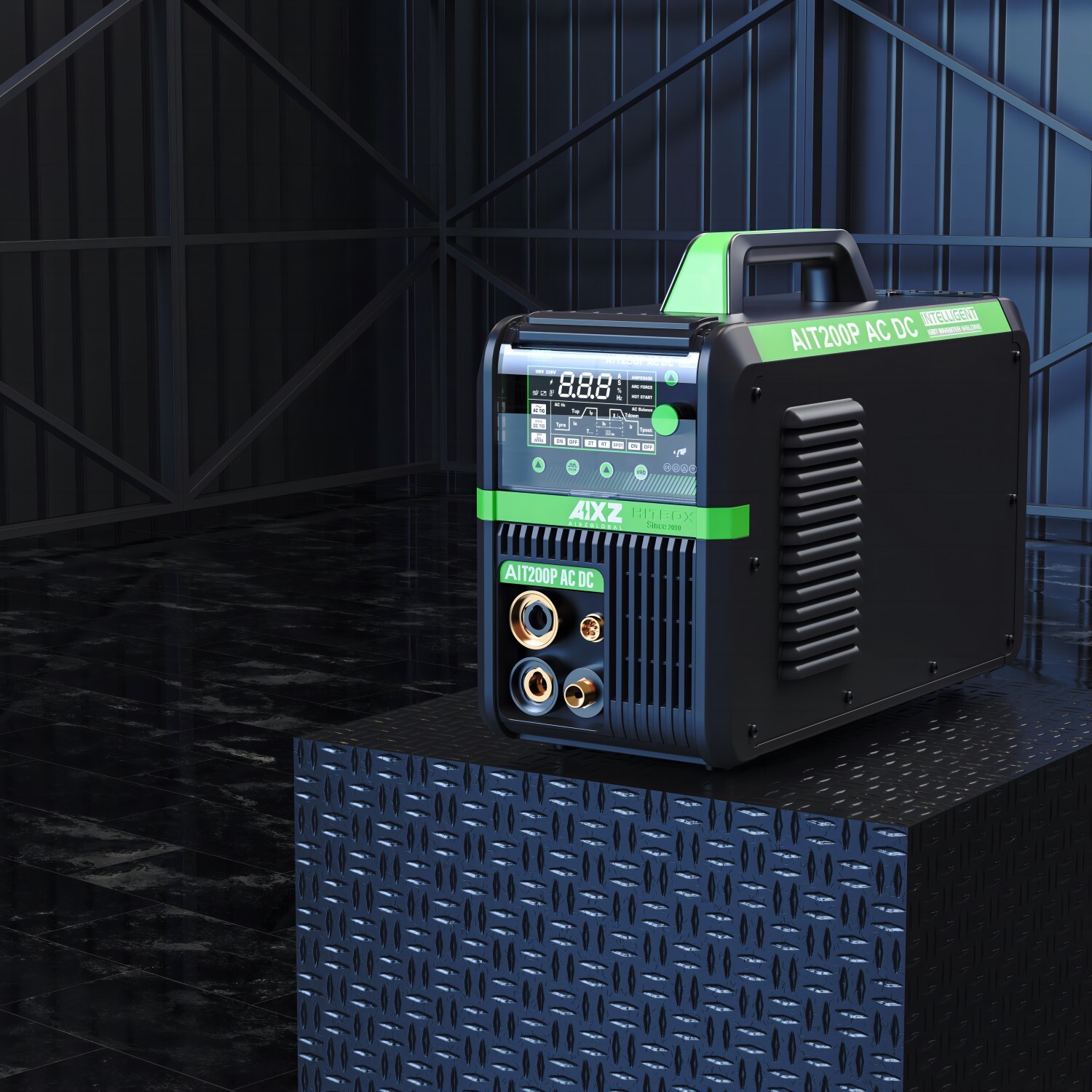 110V/220V Alu AC DC TIG Welder &Foot Pedal Stick Pulse TIG Welding Machine 200A