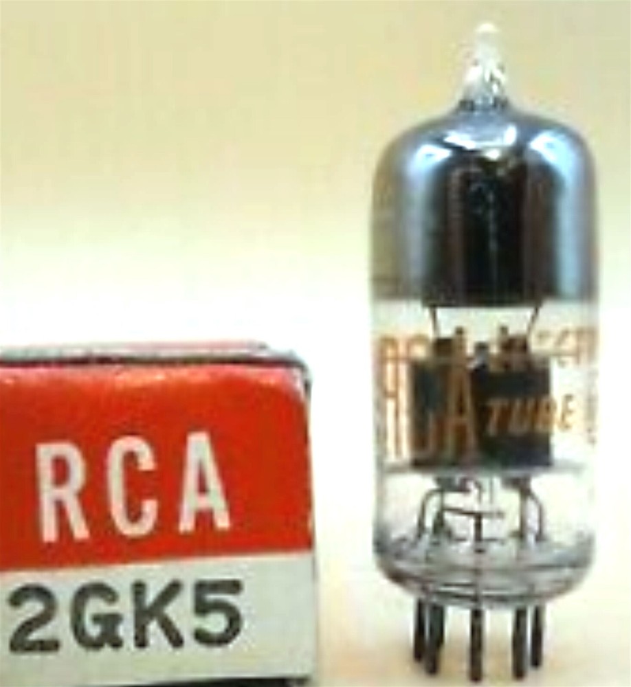 2GK5 TUBE RCA TESTED & BOXED VINTAGE COMMERCIAL SURPLUS