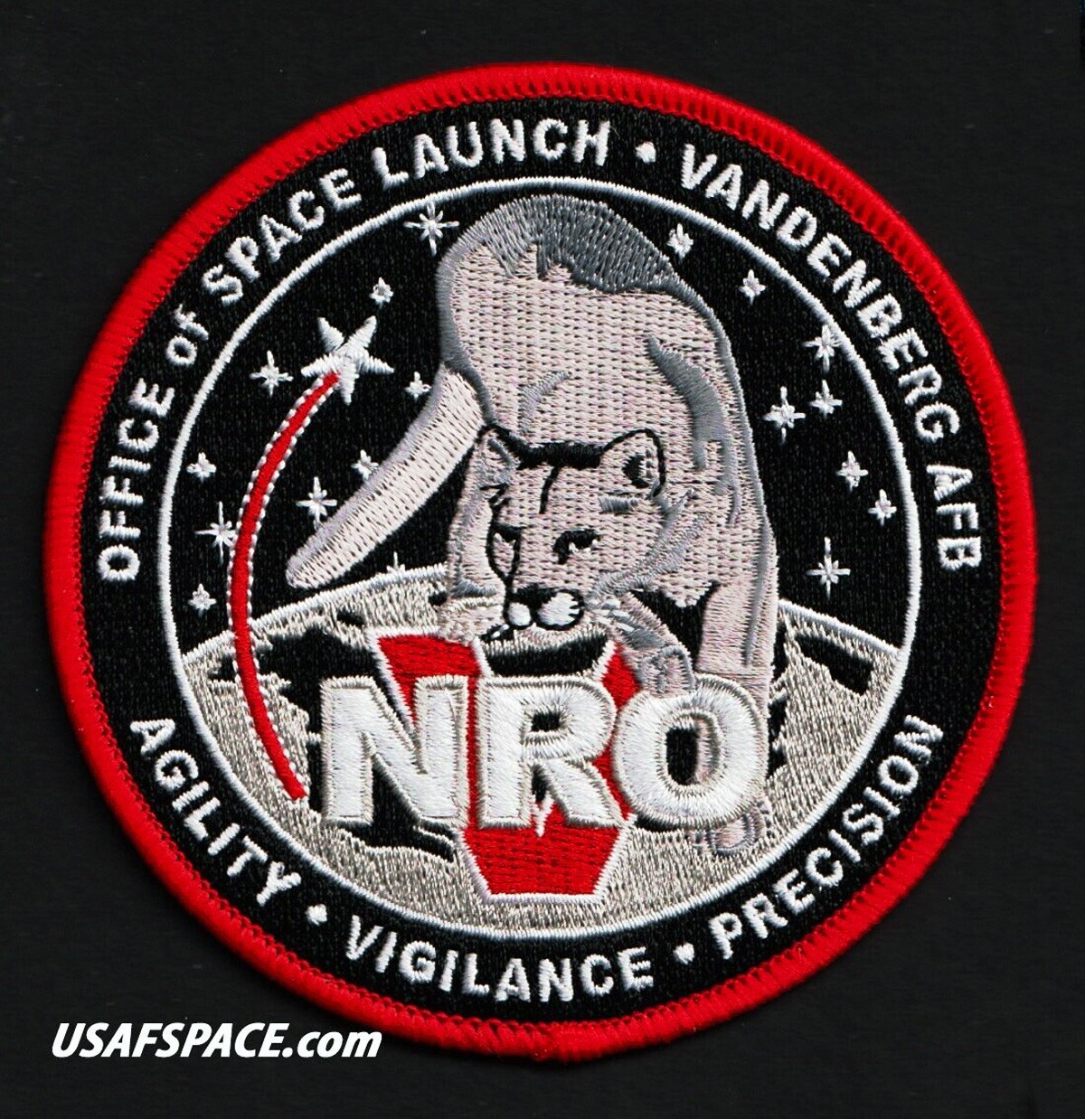 Authentic NRO OFFICE of SPACE LAUNCH-VANDENBERG AFB-USAF USSF NROL Mission PATCH