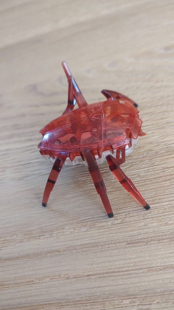 HEX BUG Red Scarab Micro Robotic Creature Toy Tested Works!