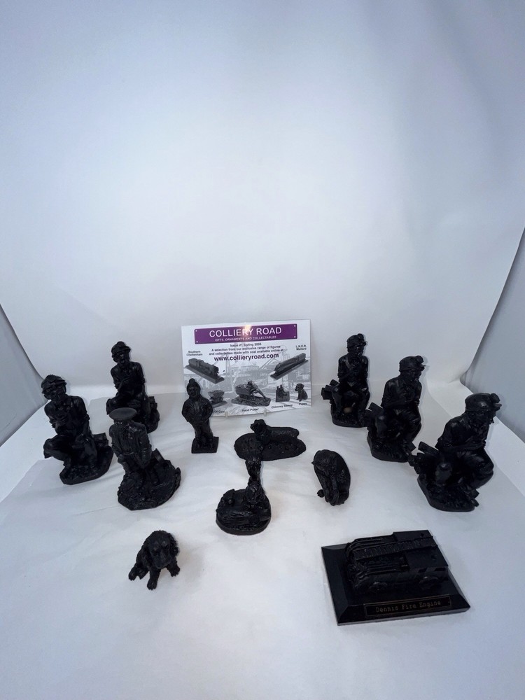 Collection Of Colliery Road Coal Figurines