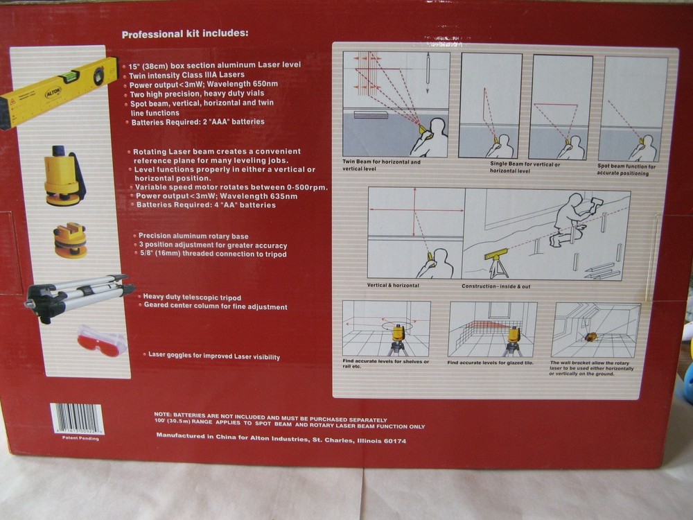 ALTON rotary laser level kit