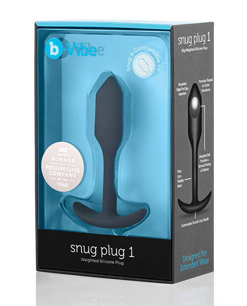 B VIBE SNUG PLUG 1 WEIGHTED ANAL BUTT PLUG