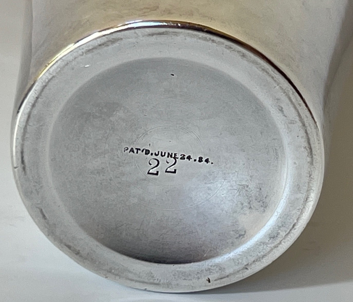 CHAS J HAUCK & SONS SILVER COCKTAIL COMBINATION SHAKER Martini BARWARE 1884