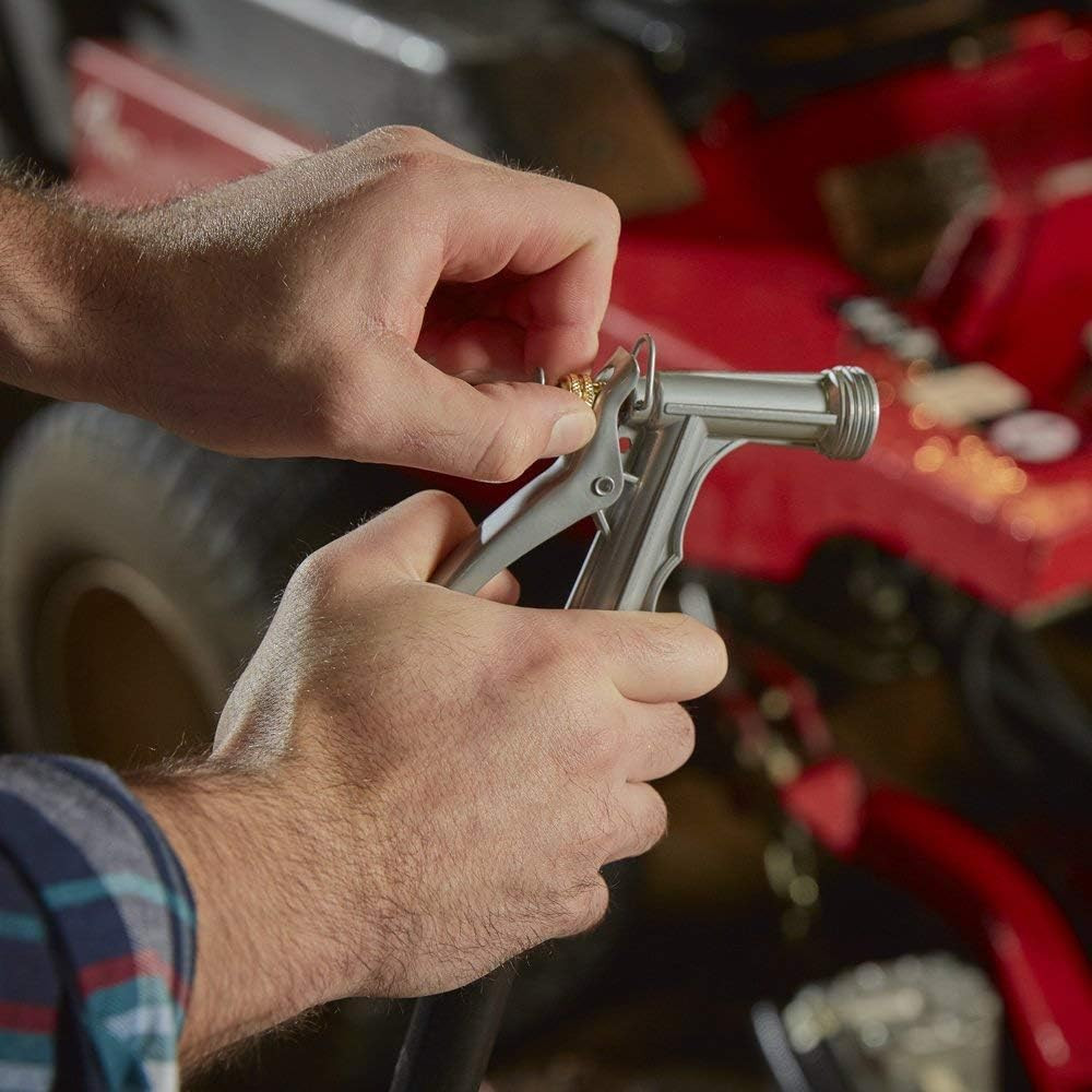 2-Pack Zinc Metal Garden Hose Nozzle, Adjustable Spray