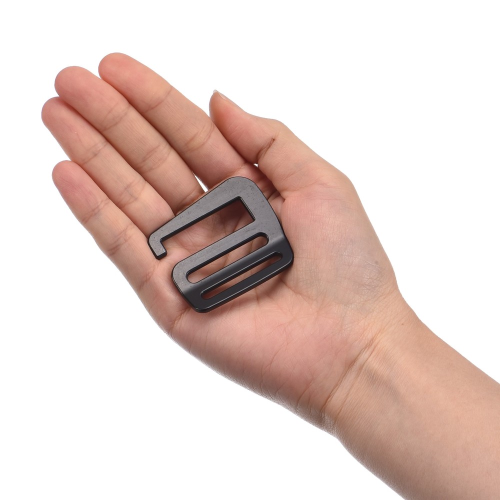 1.26" Webbing Release G Hook Buckle Adjuster for Backpack Strap 4Pcs Matte Black