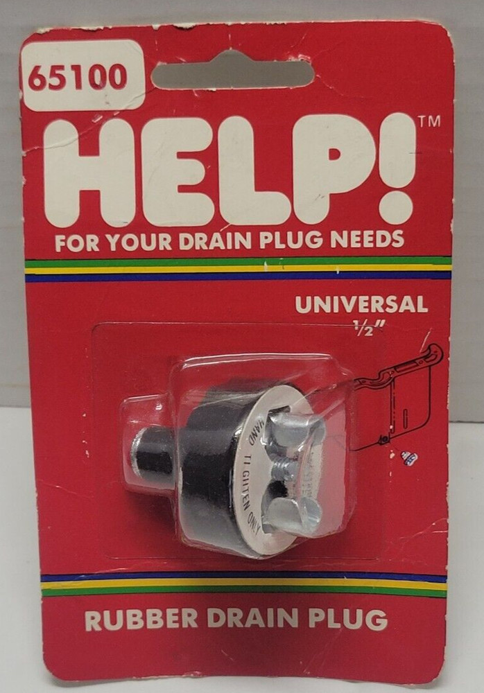 Dorman Help 65100 Universal 1/2" Inch Rubber Oil Drain Plug