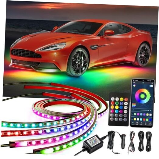 Underglow Kit, RGB-IC Under Car Lights With Dream Color Dancing Chasing, 213