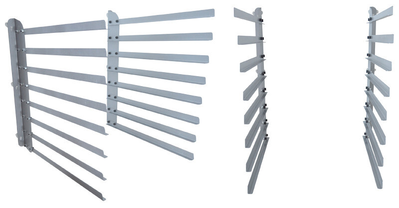 8 Layers Screen Printing Wall Mounting Screen Frame Rack Shelf Storage Holder