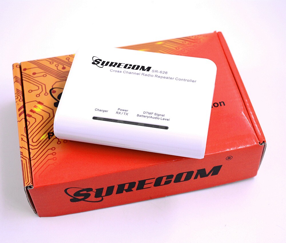 Surecom SR-628 Relay Box Controller VHF UHF & 2 Cables HAM Radio Duplex Repeater