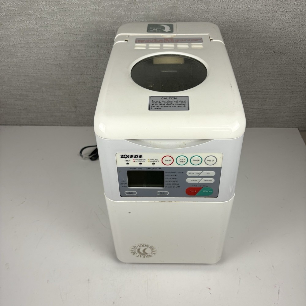 Zojirushi Bread Maker BBCC-S15A Automatic Home Bakery Machine Tested Works