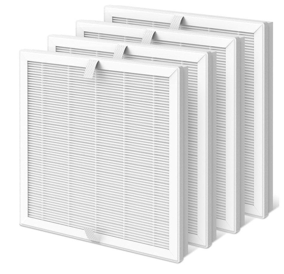 4 Packs MOOKA E-300L True HEPA Replacement Filter Compatible with MOOKA