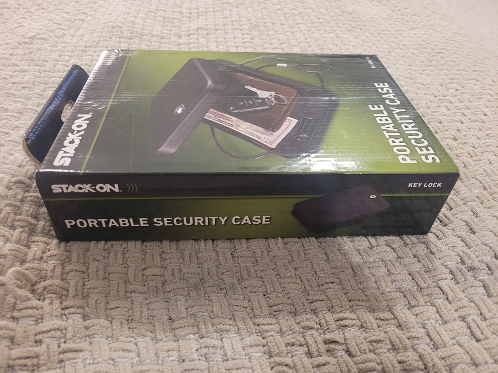 Portable Stock On Security Case (Safe)- Key Lock- Security Cable- PC95K-18