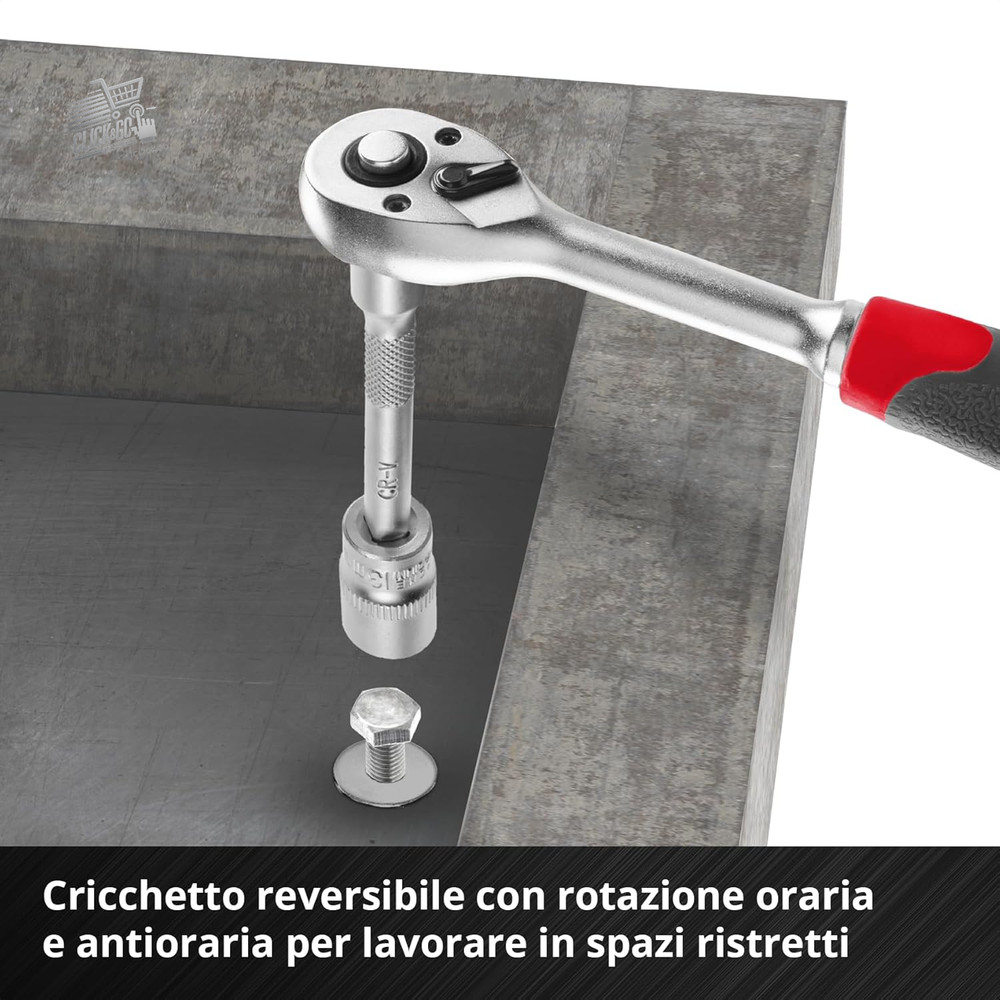 Einhell Original 80 Piece E-CASE (High Quality Tool Set in One Rob