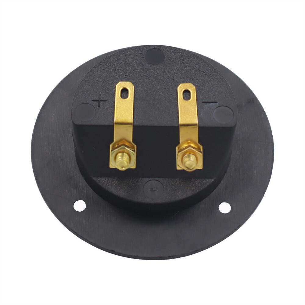 3'' Double Binding Round Plate Push Spring Loaded Jacks Speaker Box Terminal Cup