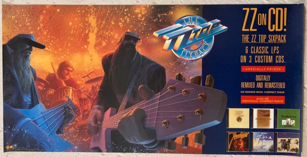ZZ Top 1987 Large Promo Poster L