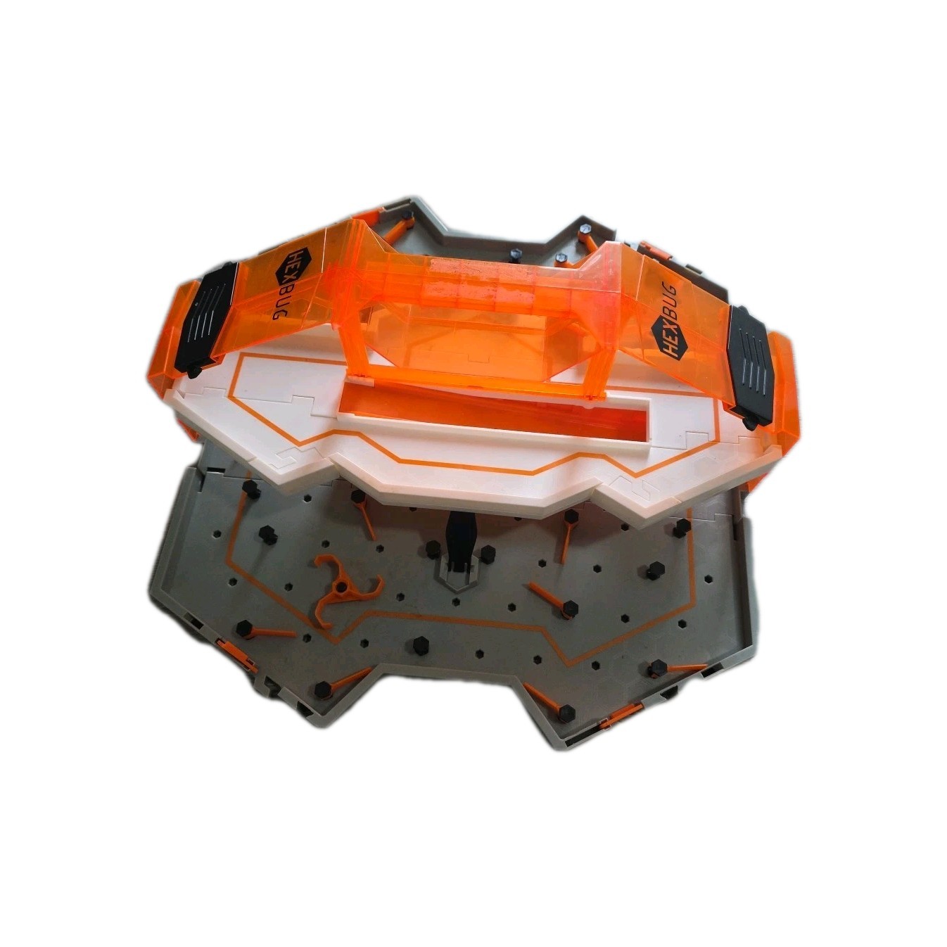 Hexbug Nano Hive Habitat Arena Carry Case Playset Gray and Orange