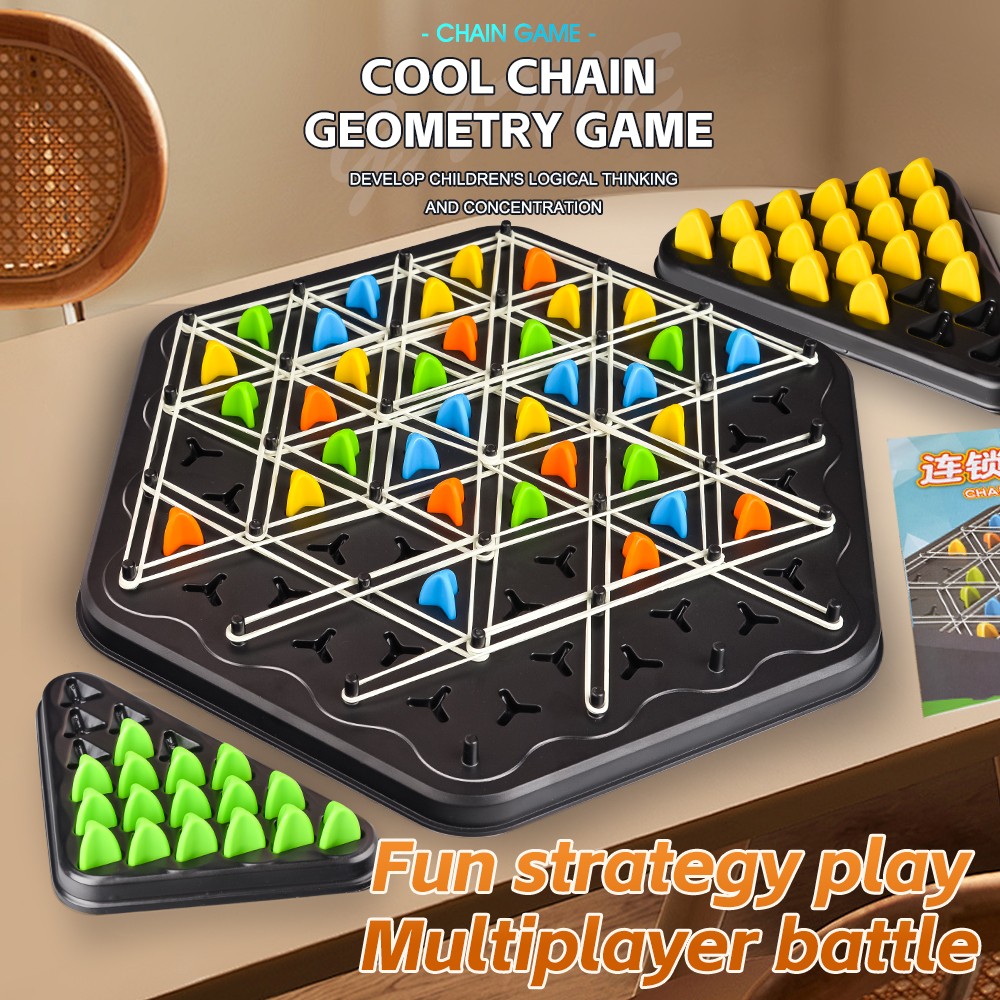 Chain Triangle Chess Educational Desktop Game for Parent-Child Interaction