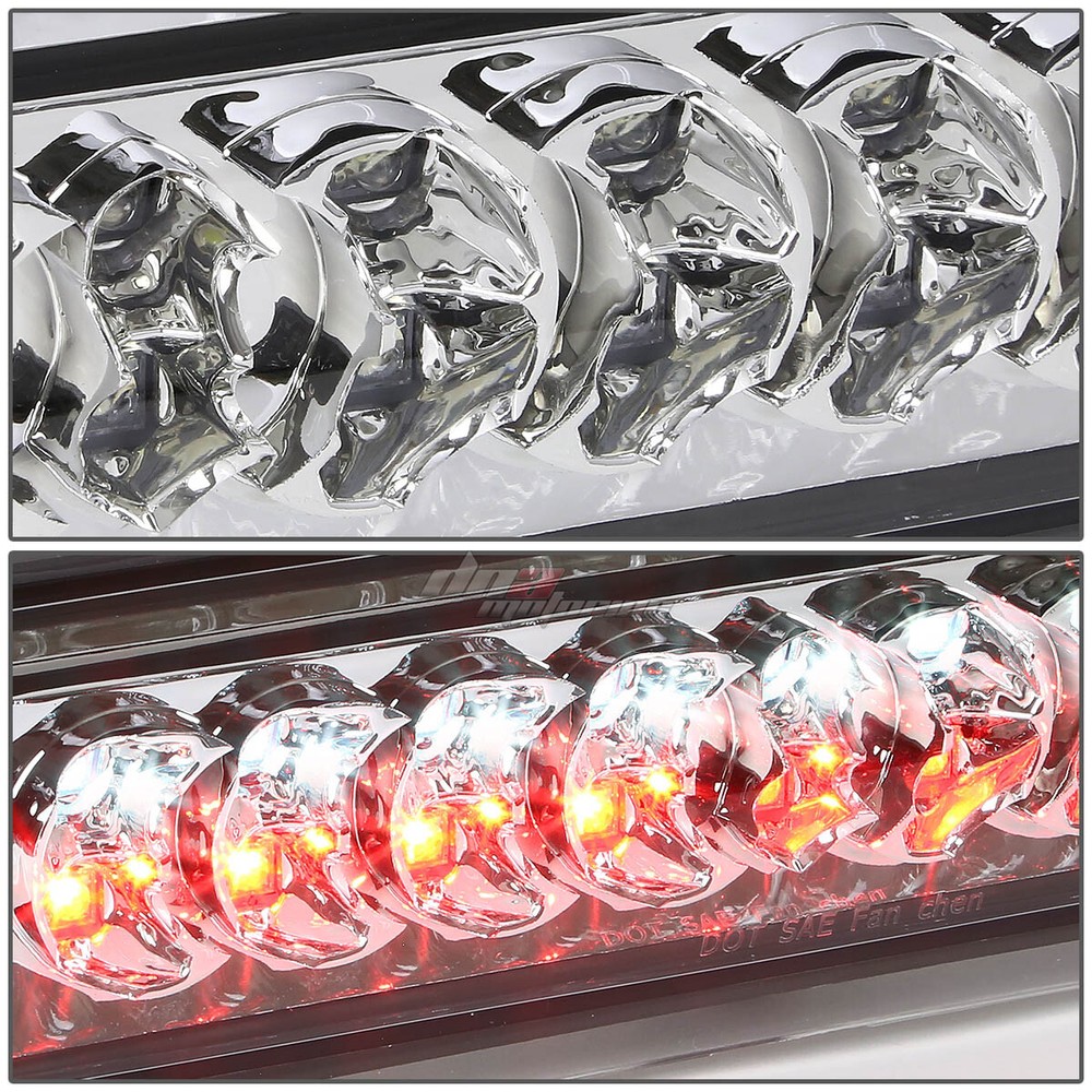 FOR 2002-2009 DODGE RAM LED THIRD 3RD TAIL BRAKE/REVERSE LIGHT CARGO LAMP CHROME