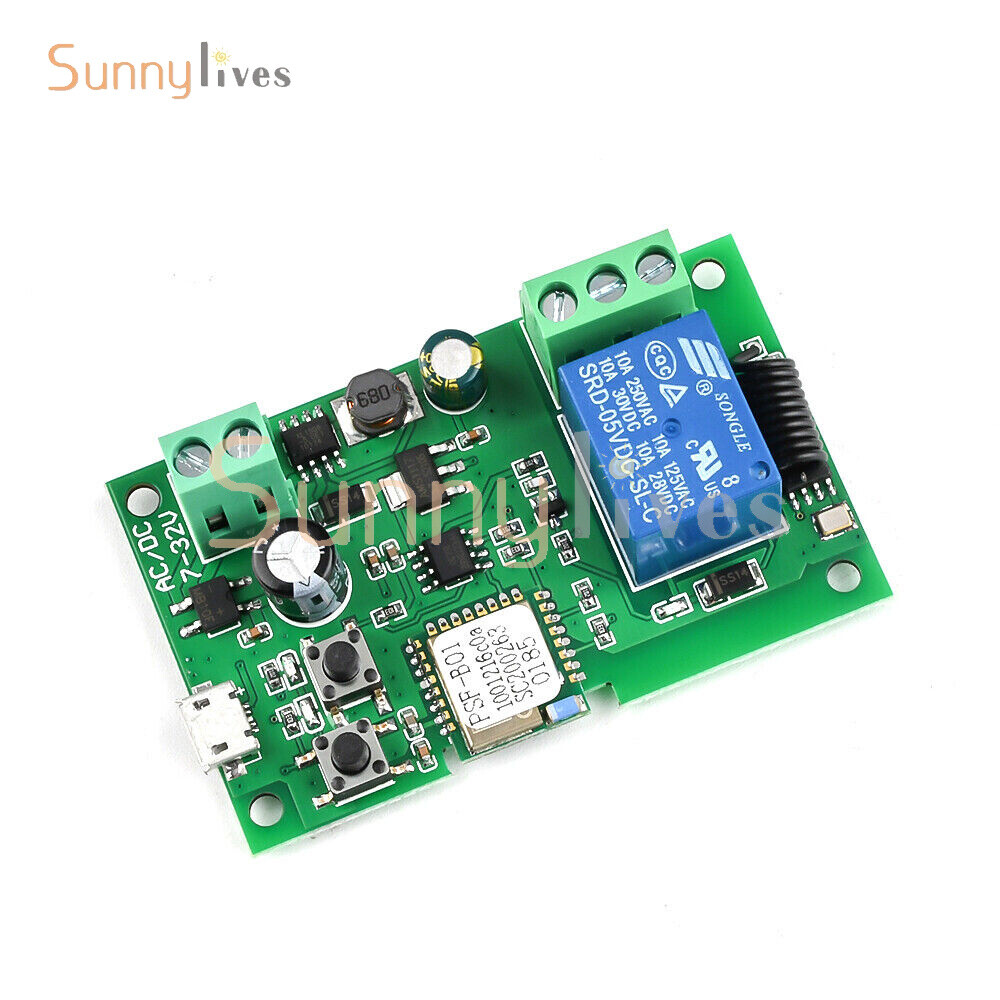 WiFi Wireless Smart Switch Home Relay Module Self-locking 5V-12V