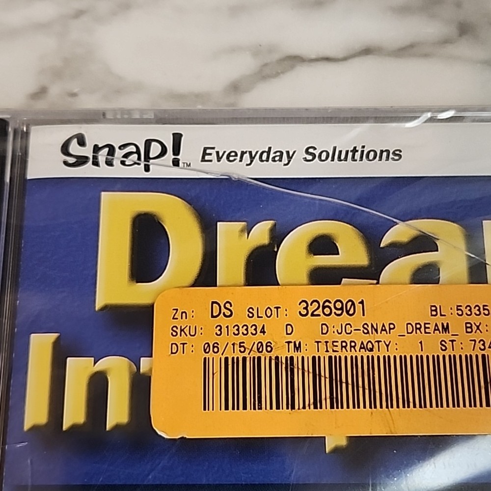Dream Interpreter Computer Disc, (For PC, 2001), Topics Snap! Sealed 189