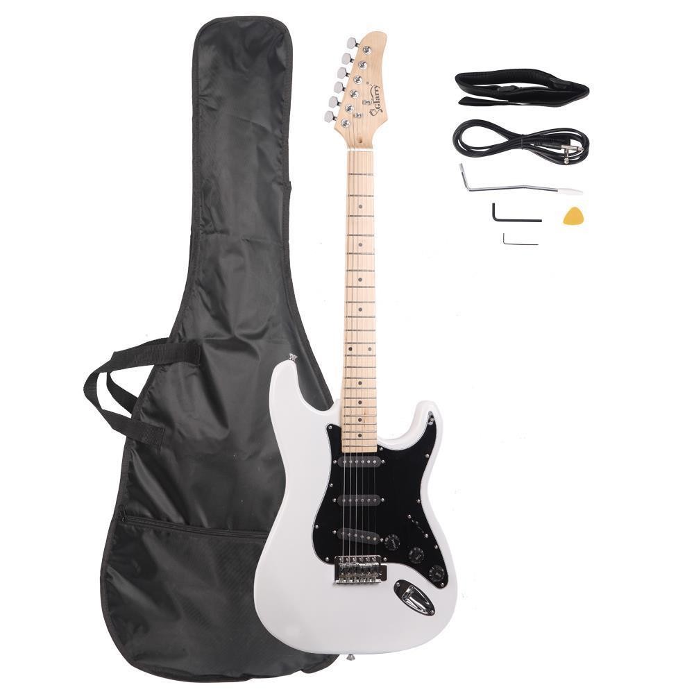 Glarry ST Basswood Electric Guitar 22 Frets Kit Right Handed for School Beginner