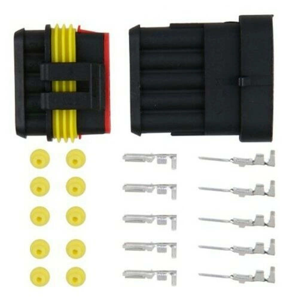 708PCS 1-6 Pin Car Automotive Waterproof Electrical Wire Connector Plug Kit Set