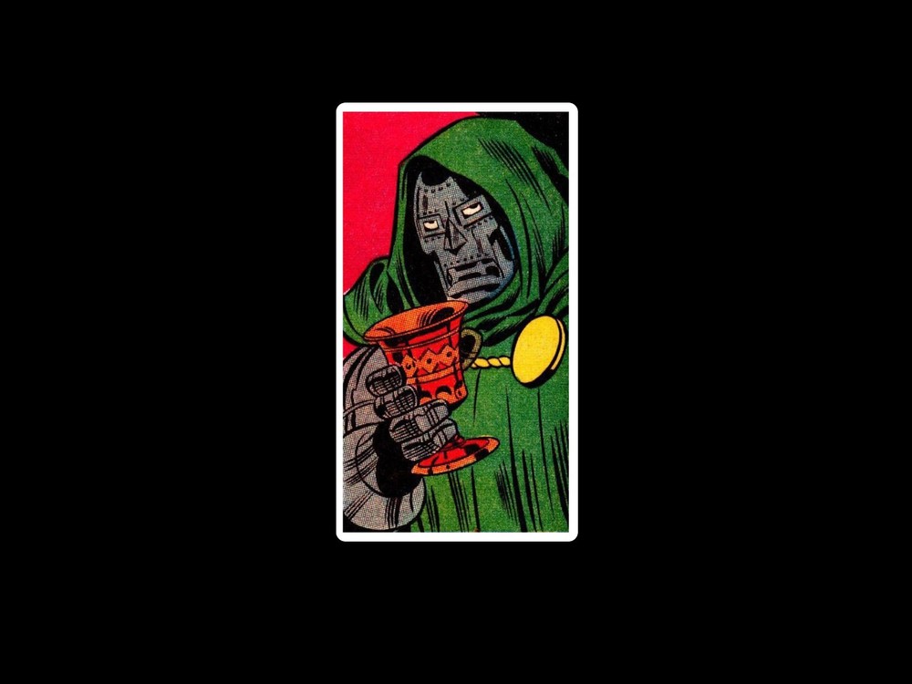 Doctor Doom Comic book Sticker